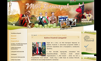 Móri Bornapok hivatalos honlapja referencia kép